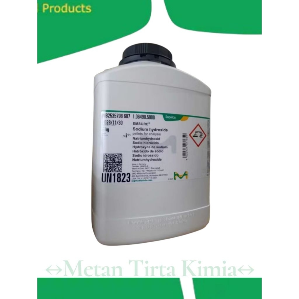 NaOH Merck/Sodium Hydroxide/Natrium Hydroxide 1Gram