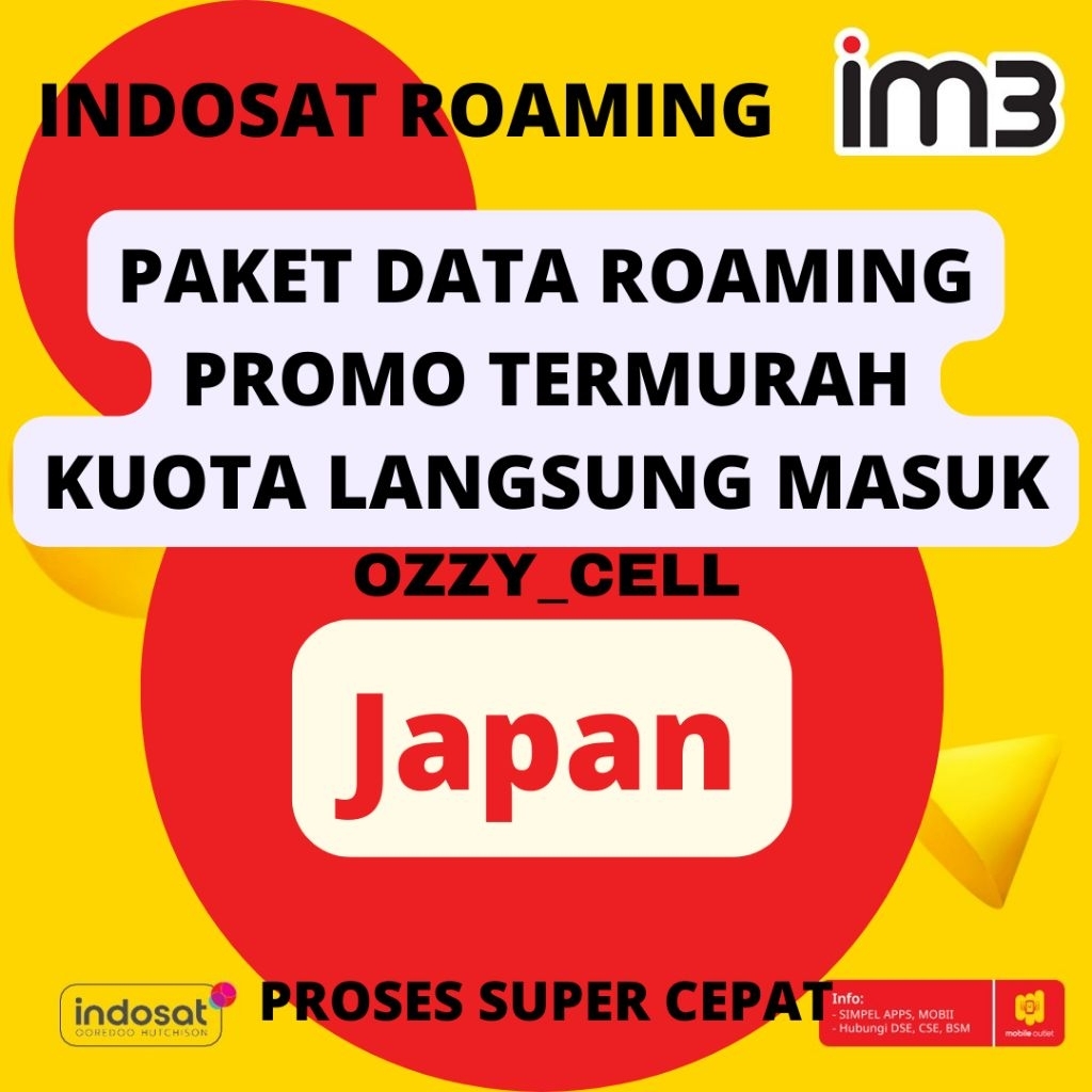 INDOSAT IM3 ROAMING JEPANG LANGSUNG MASUK