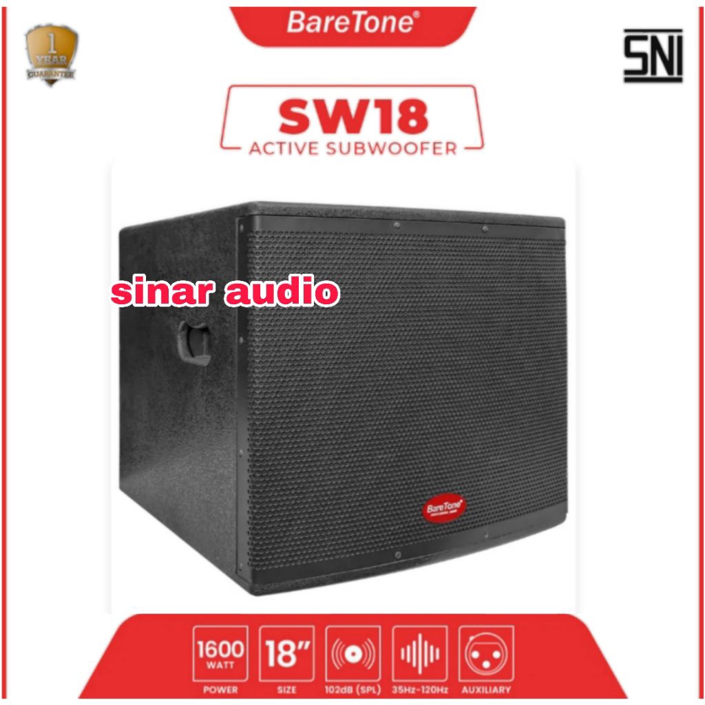 Subwoofer aktif baretone 18 inch original sw18 sw 18