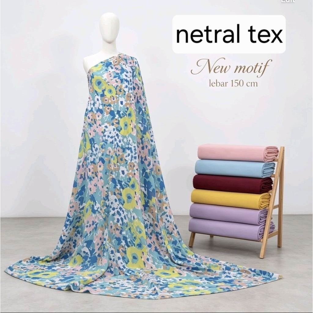 kain sifon motif- kain sifon motif bunga premium-kain chiffon motif bunga premium