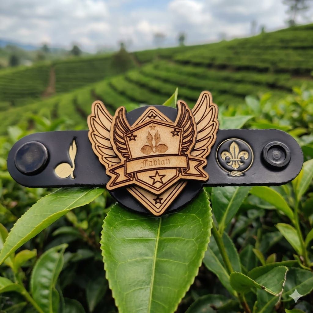 Ring hasduk kacu pramuka custom nama minimalis