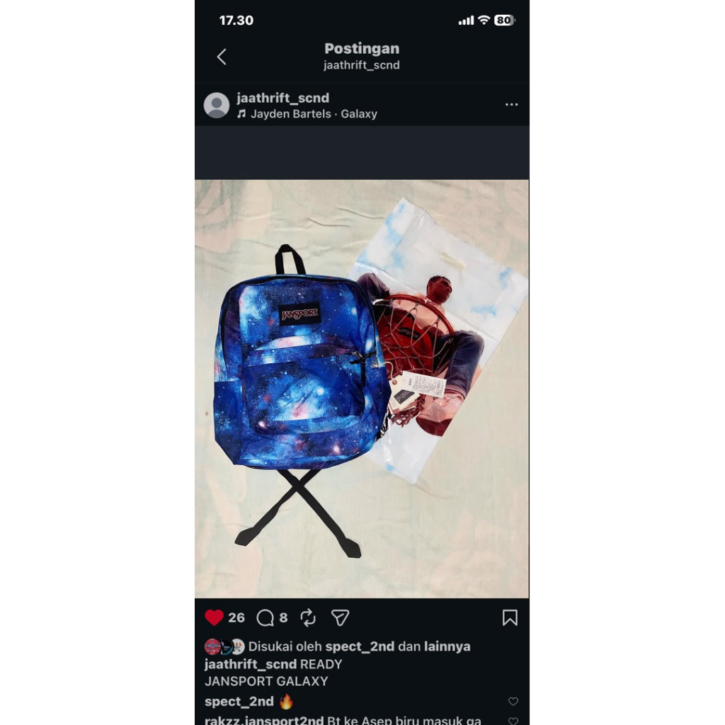 JANSPORT GALAXY ORI