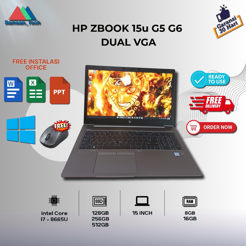 HP Zbook Studio G5 i7 Gen9 Mobile Workstation / HP Zbook Studio - HP ZBook G5, 16GB / 512GB