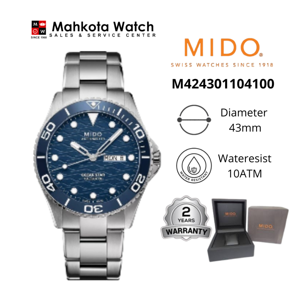JAM TANGAN PRIA MIDO AUTOMATIC M0424301104100 ORIGINAL
