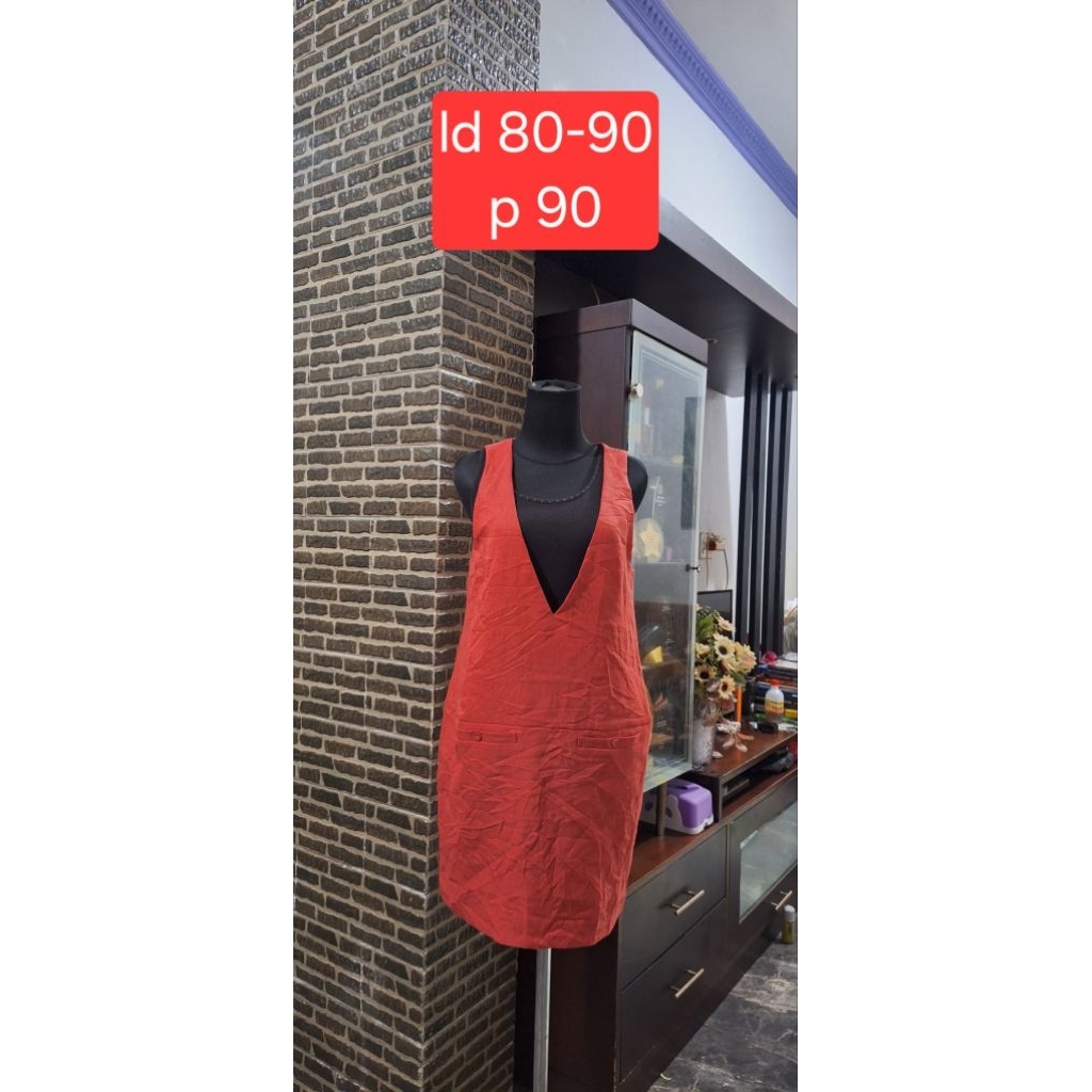 Dress linen V / Dress jumper V