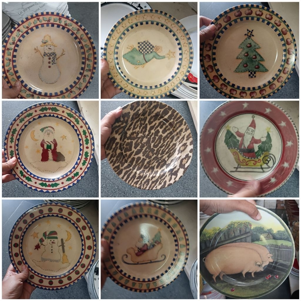 [Piring Catik ]Piring makan produk PT sango Indonesia