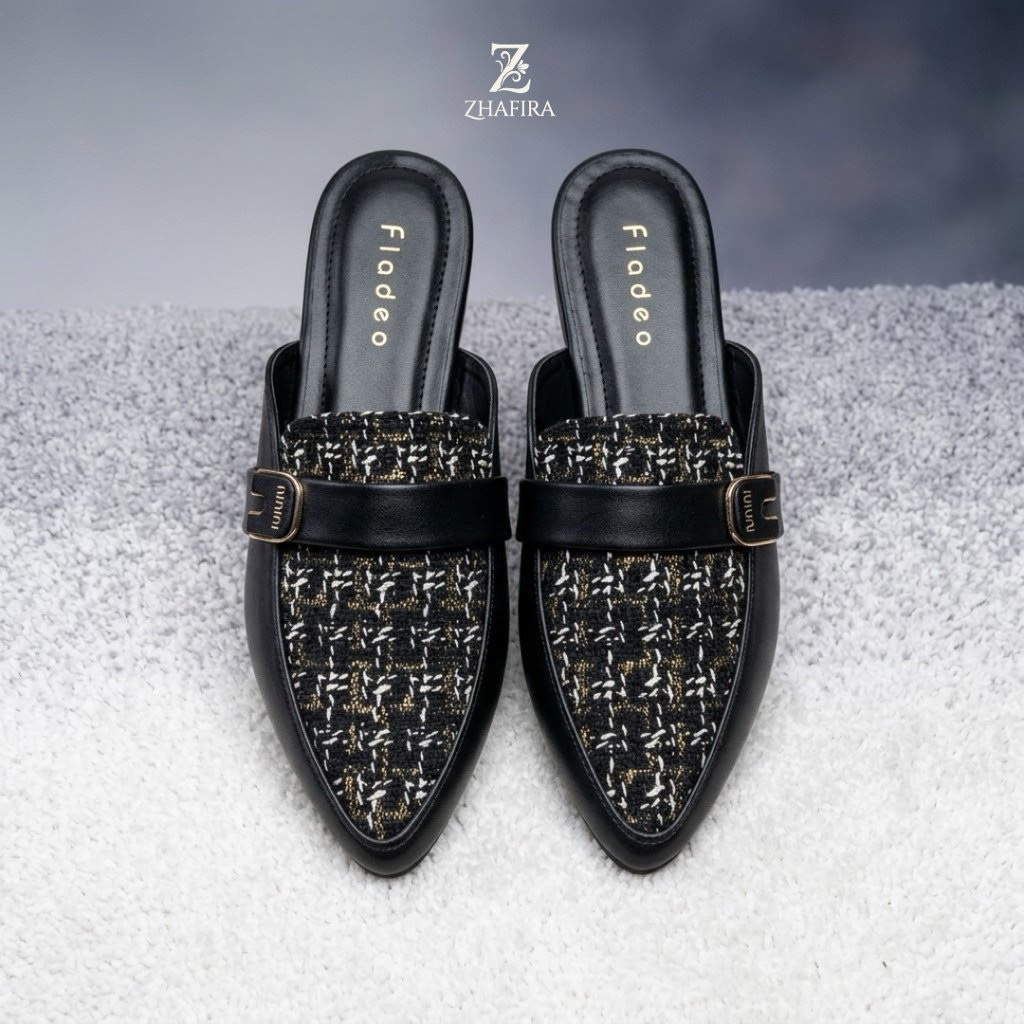Bustong Etnik Gesper | Flat Shoes Wanita