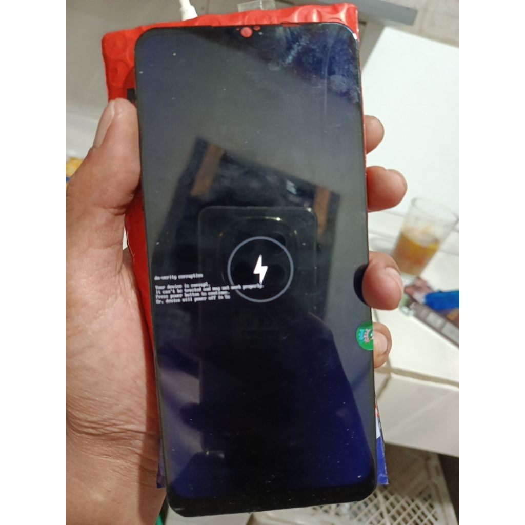Mesin Realme C3 hidup minus mentok logo