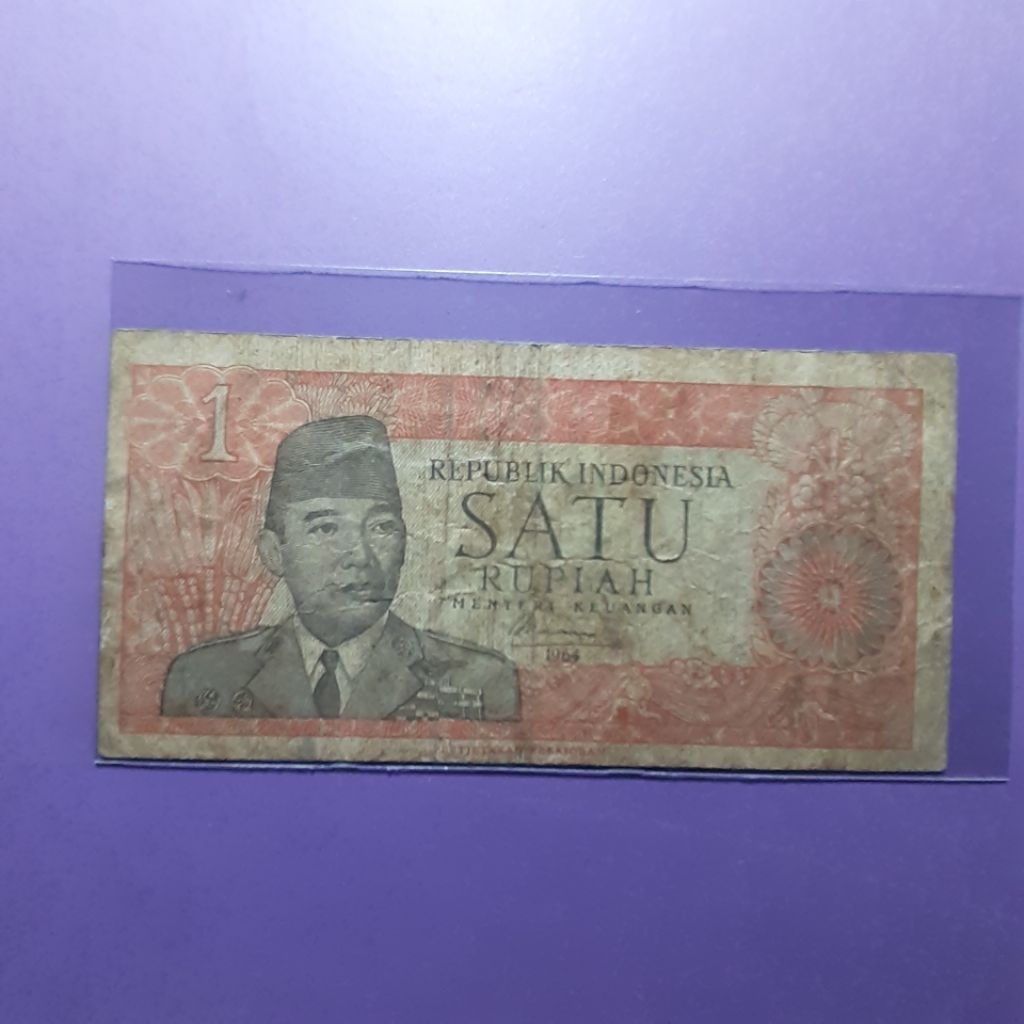 Uang kuno 1 rupiah sukarno 1964