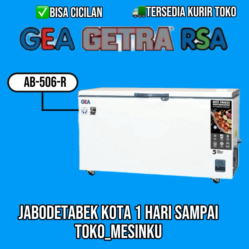 Chest Freezer Gea Ab 506 R Freezer Box 500 Liter