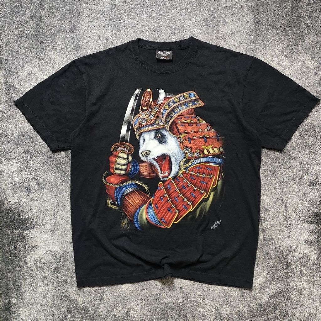 (XL) ROCK CHANG Samurai Panda T-Shirt