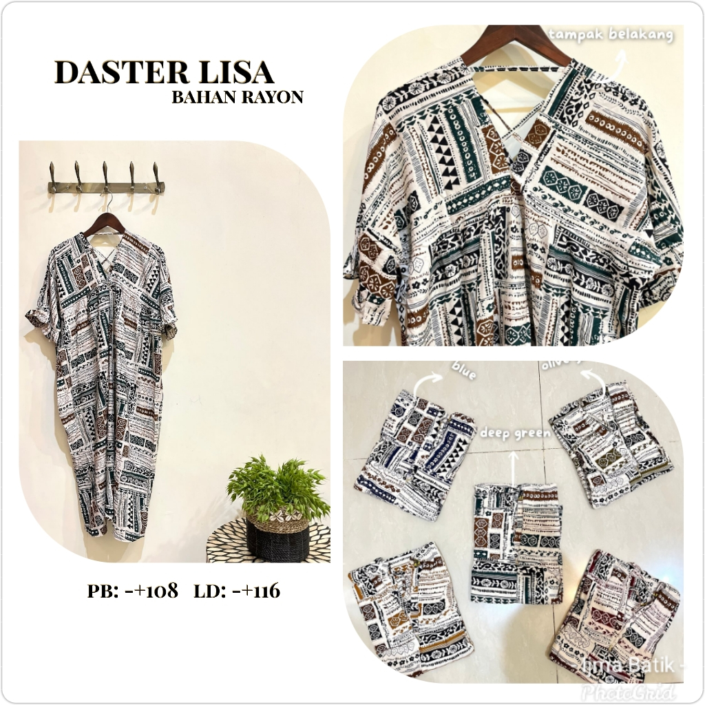 Daster LISA PB 108 LD 116 Bahan Rayon Batik Ijma