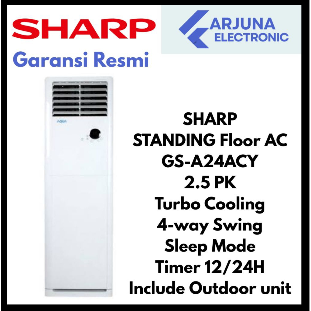 SHARP GS-A24ACY standing Floor Ac 2.5 pk