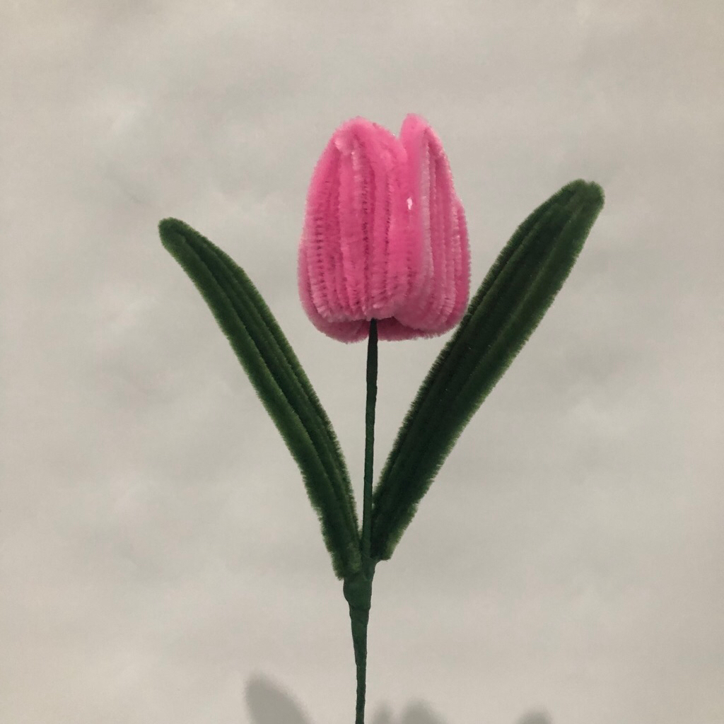Bunga TULIP handmade kawat bulu satuan/grosir