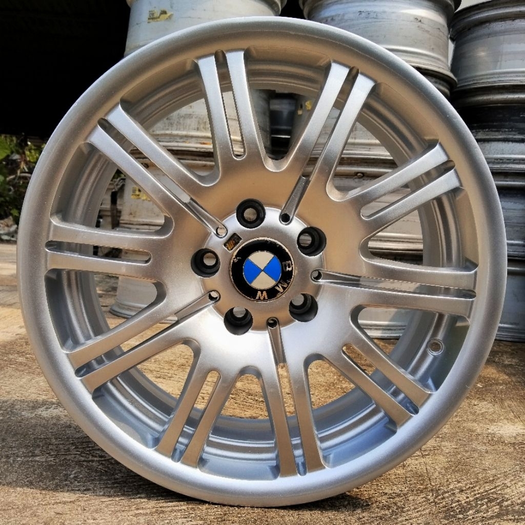 Velg Rep BMW Style 67 R18 Pcd 5x120 Lebar 8 ET 18 Hyper Silver Velg Bmw Ring 18 E90 E92 F30 E34 E34 