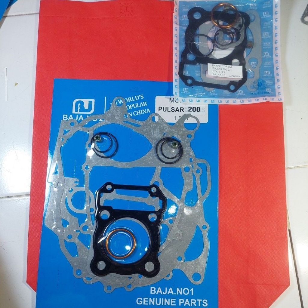 PAKING FULL SET PULSAR 200dtsi 220F - GASKET FULL SET DAN TOP SET BAJAJ PULSAR BAJA NO1