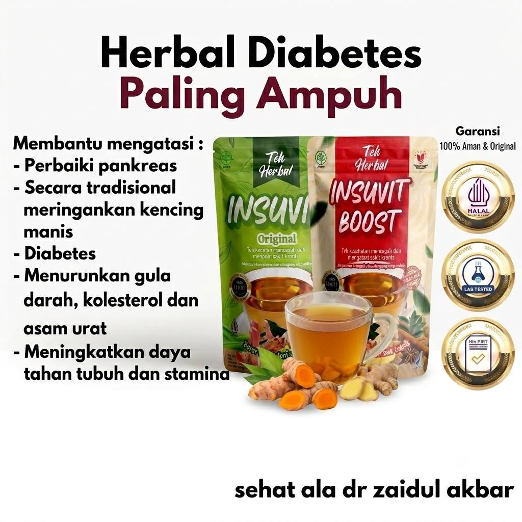 Obat Diabetes Ampuh | Teh Diabetes Original, Obat Gula Diabetes Tinggi Herbal, teh insuvit