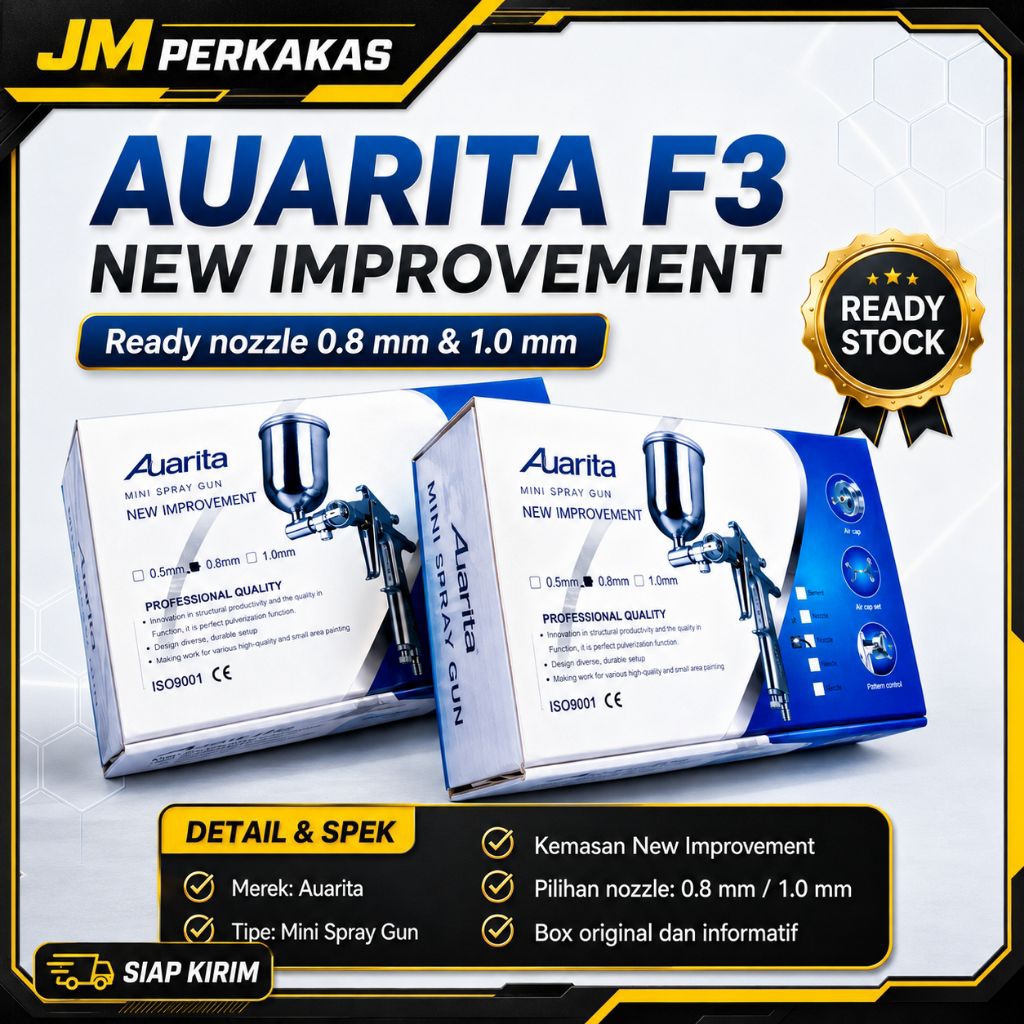 Spray Gun mini AUARITA f3 modif / Auarita f3 std nozzle 1.0mm