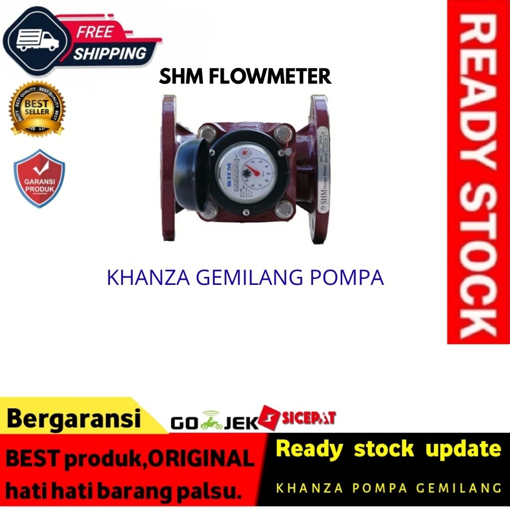 FLOW METER AIR LIMBAH SHM WATER METER AIR KOTOR 4IN FLOW METER SHM 4"
