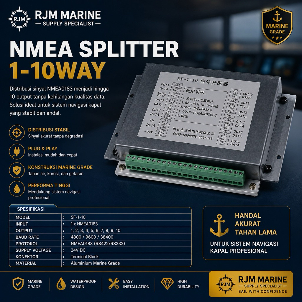 BUFFER 10 WAY SO-GYRO - NMEA Spiltter