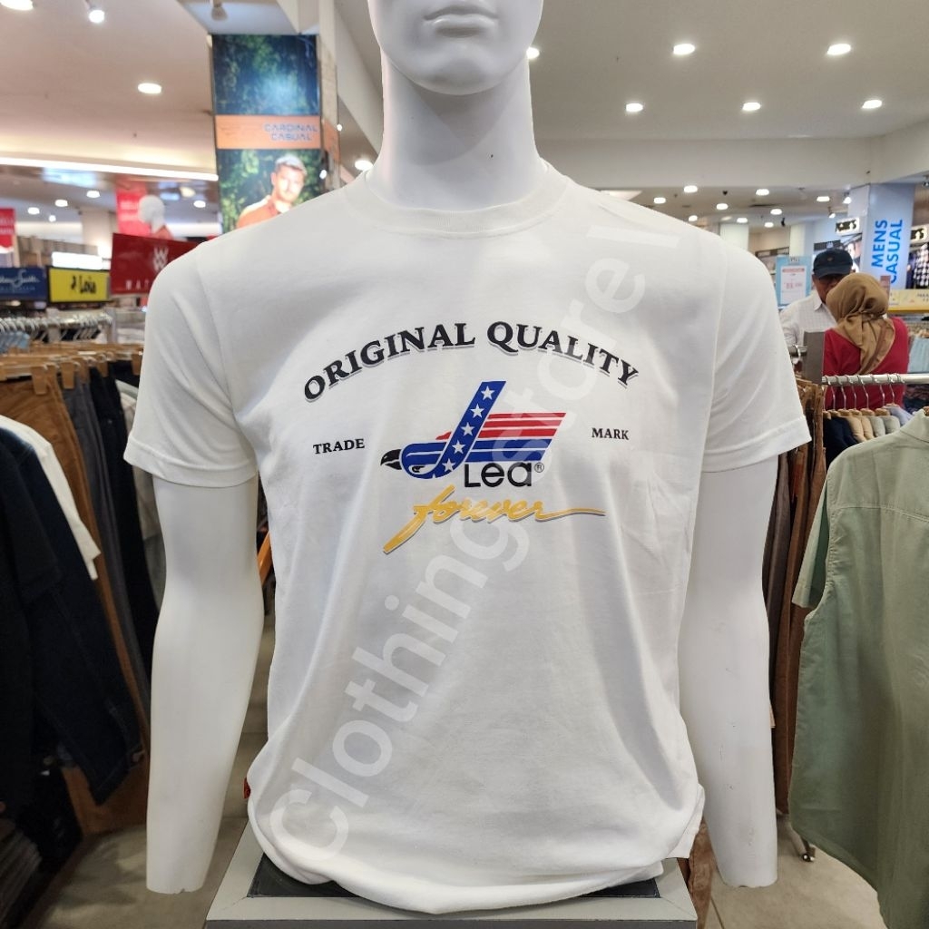 LEA ORIGINAL kaos pria lengan pendek putih 231.02.HO.00