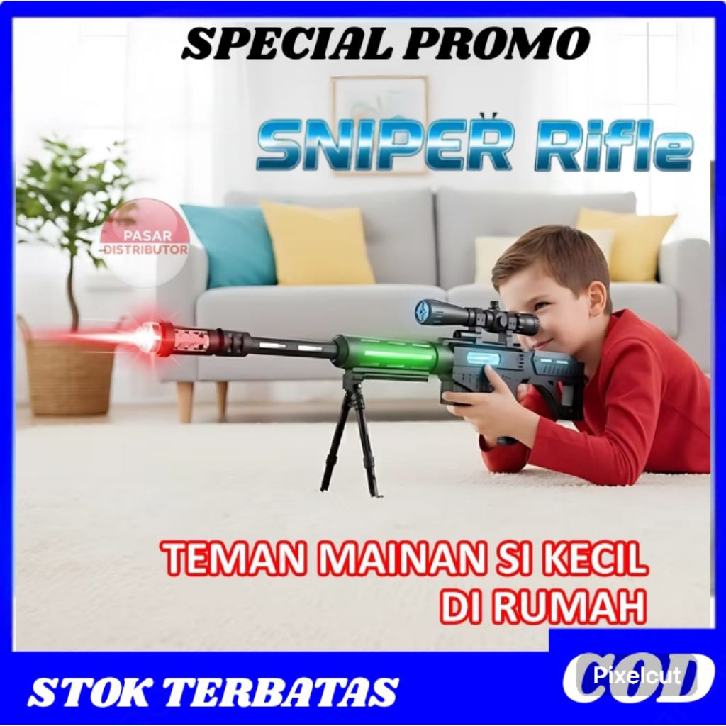 mainan anakMAINAN PISTOL PISTOLAN TEMBAK TEMBAKAN  ANAK LAKI LAKI PELURU BUSA SNIPER NERF BULLET AWM