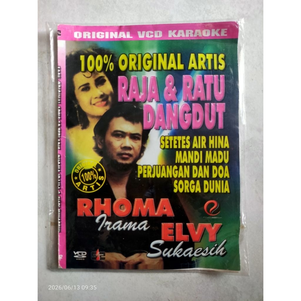 VCD Original karaoke RHOMA IRAMA & ELVY SUKAESIH