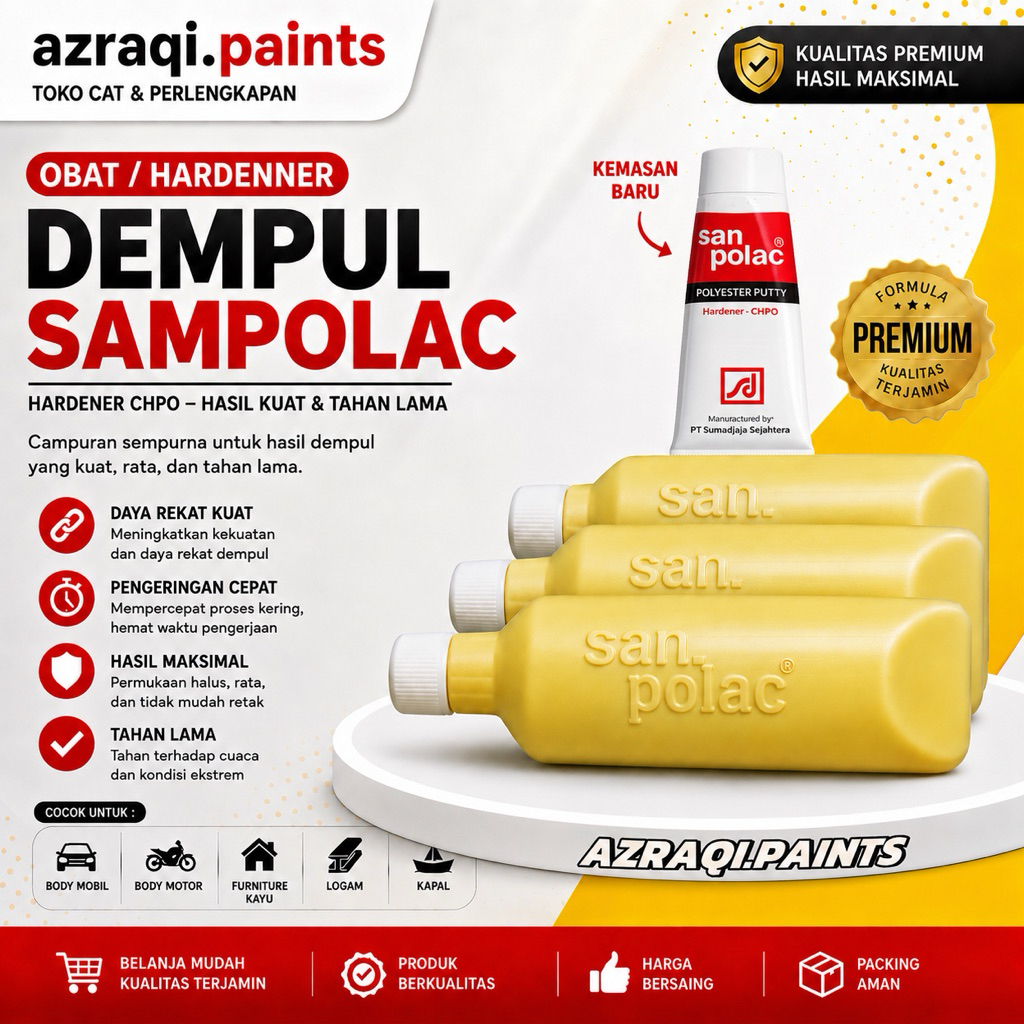 OBAT / HARDENNER DEMPUL SANPOLAC ( 20 GRAM ) CAMPURAN DEMPUL SANPOLAC