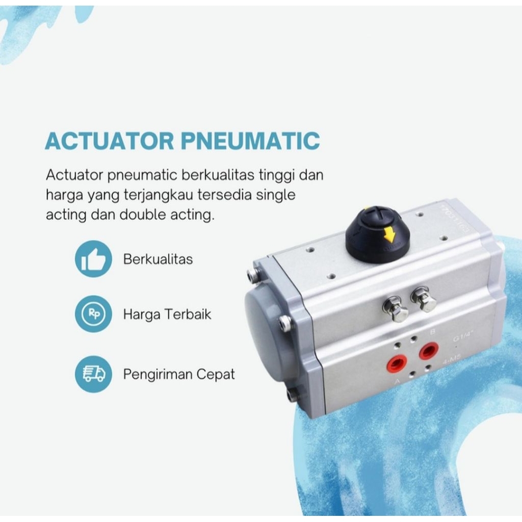 Actuator Pneumatic Double Acting/Actuator Angin DA