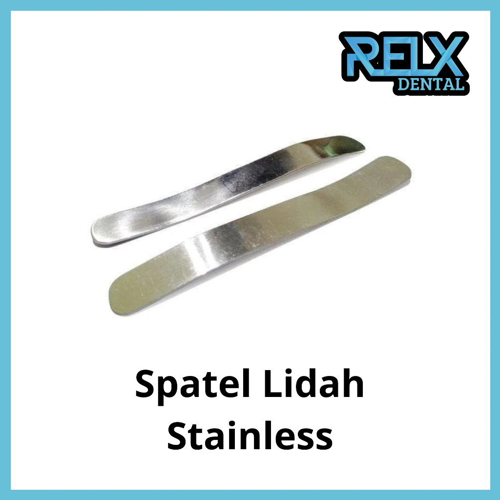 RELX Dental Spatel Lidah Stainless Steel Polos