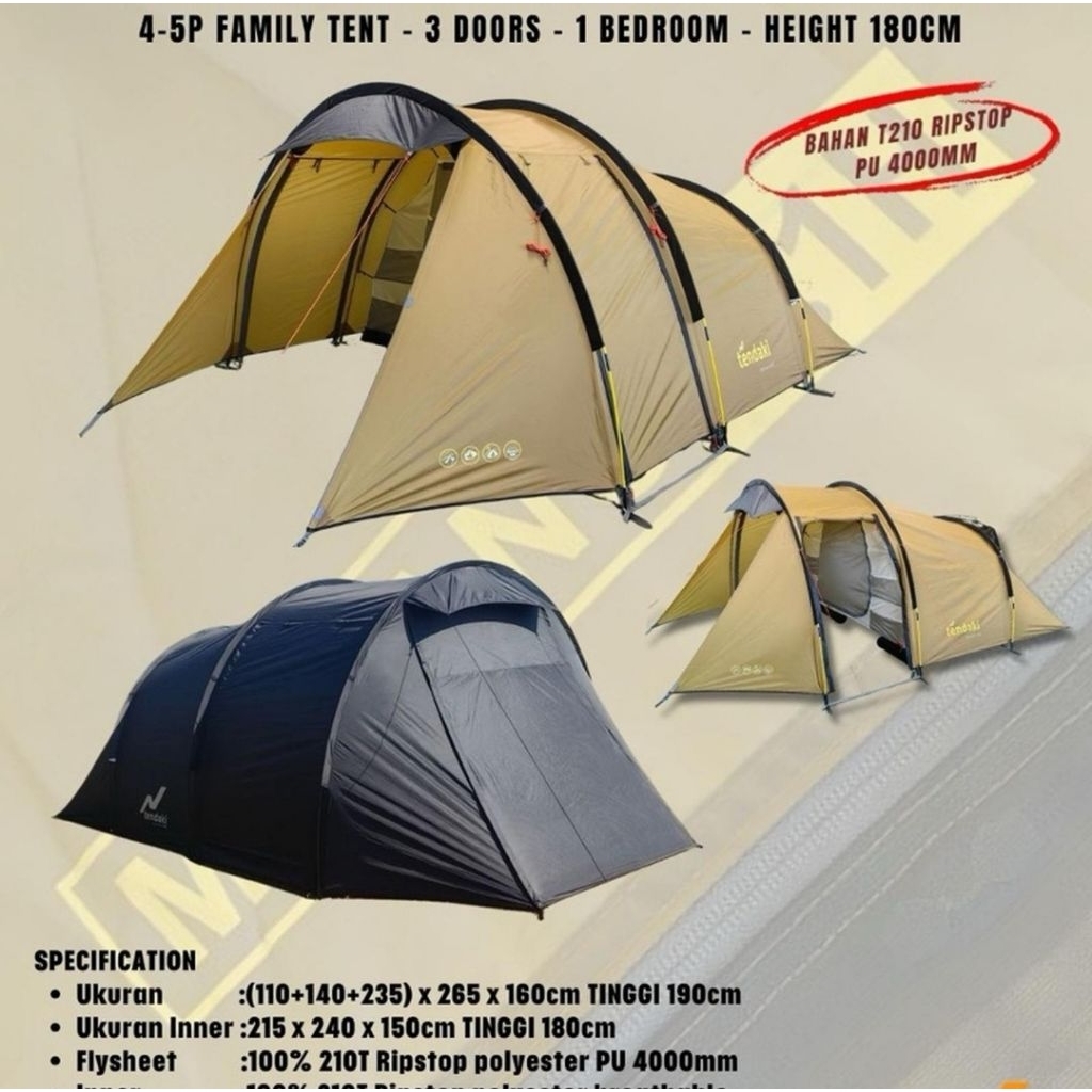 Tenda Malano 4.1*Malano 4.1H *Malano 4.1H Light tendaki original