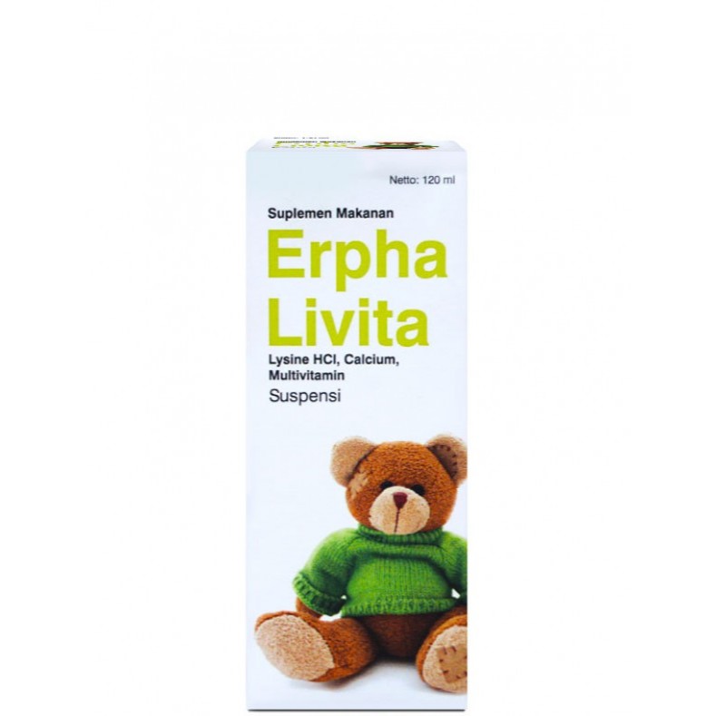 Erphalivita Sirup 120ml Erlimpex - Multivitamin Lysine, dan Mineral