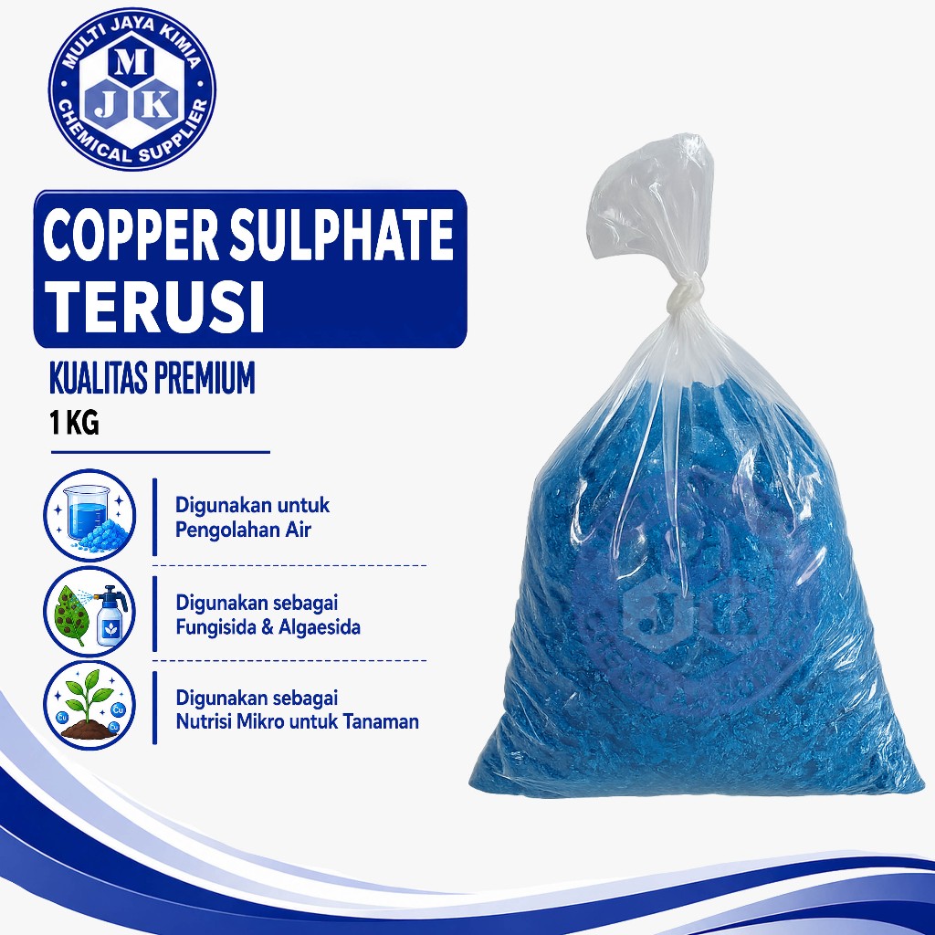 Terusi Copper Sulphate Kristal Biru 1Kg /