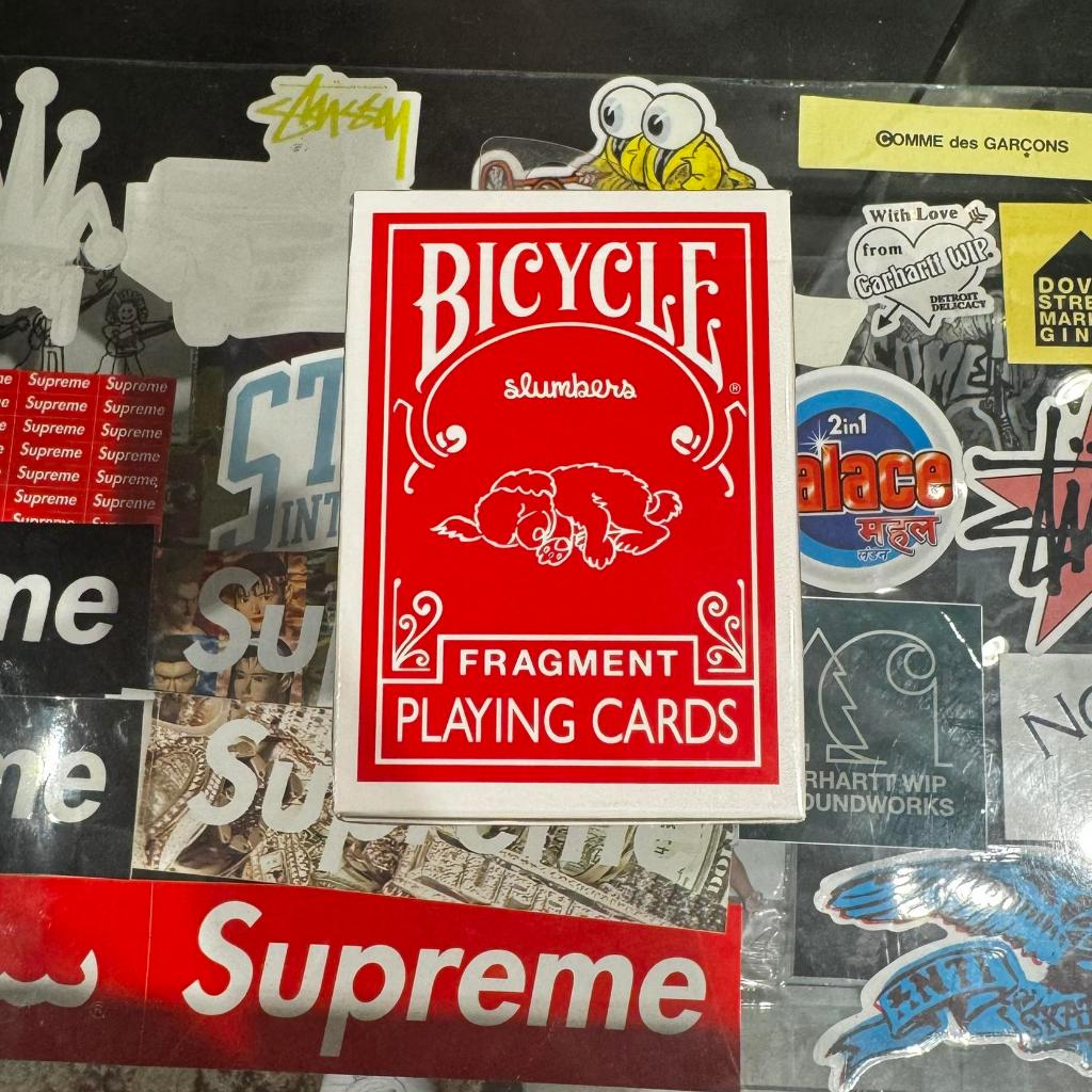 FRAGMENT DESIGN X BICYCLE - SLUMBERS PLAYING CARD RED