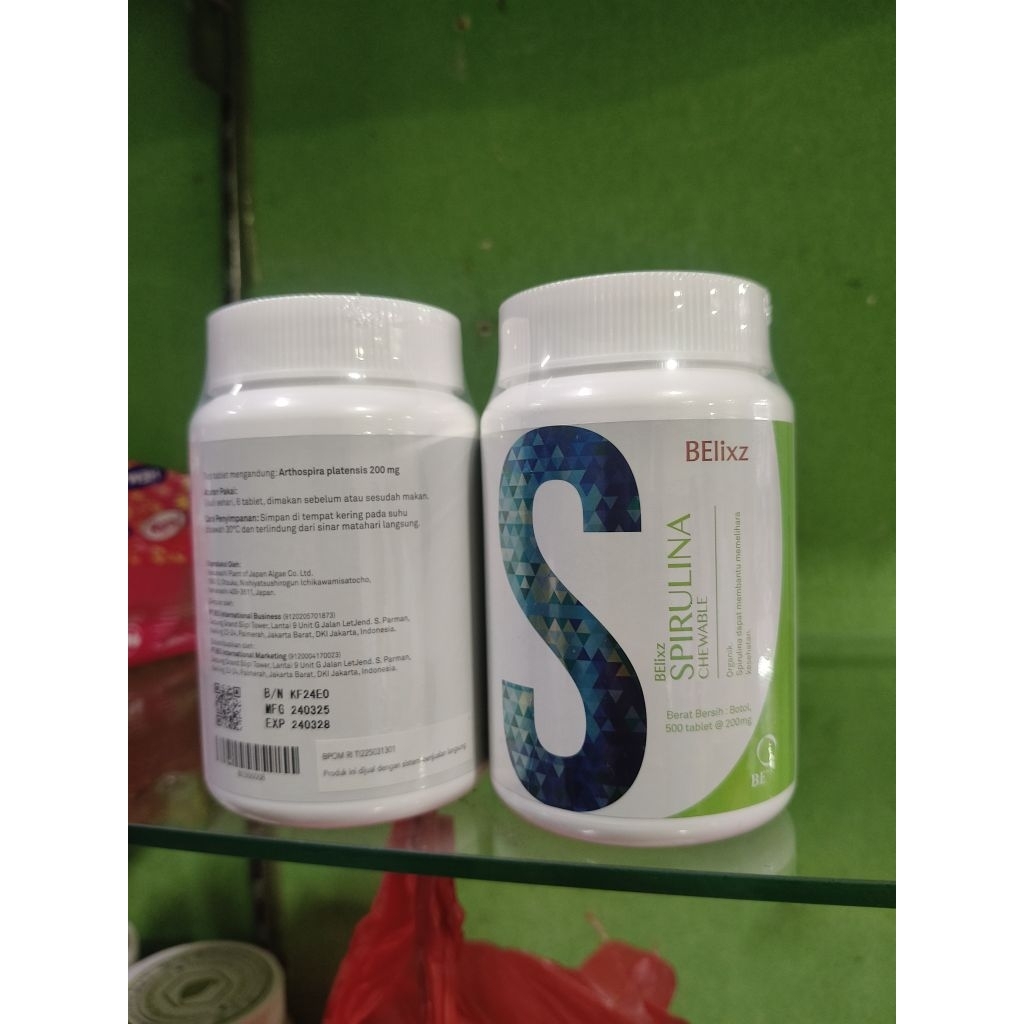 belixz suplemen sehatan Spirulina belixz isi 500