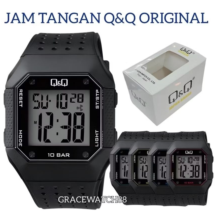Jam tangan pria Q&Q Original Seri m158j001y jam tangan qnq digital jam tangan qnq original