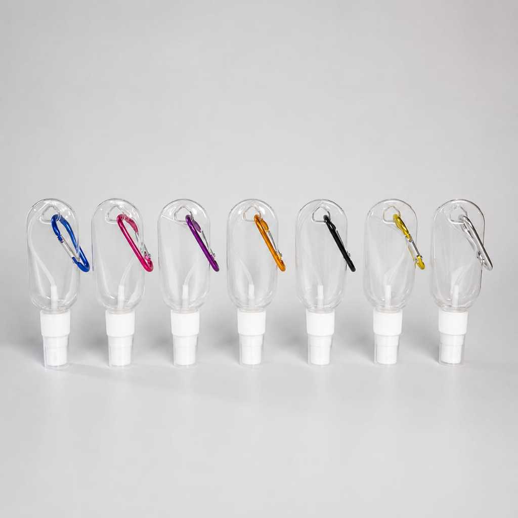 Botol Spray Gantung 30ml Bening Botol Gantung kunci Botol Spray Hand Sanitizer Gantung
