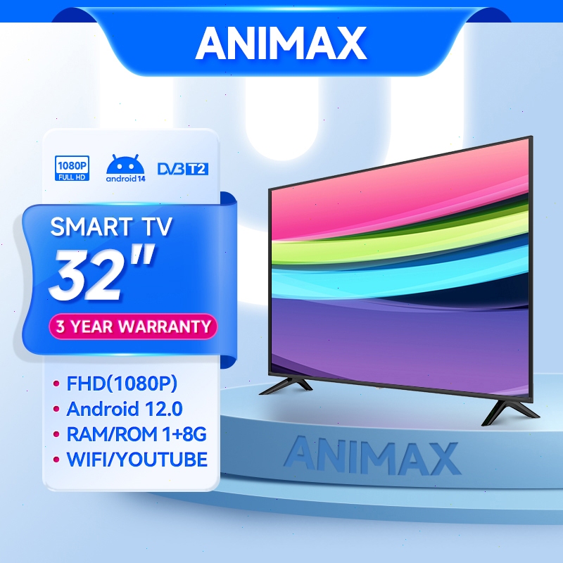 Animax Smart TV Android 43 Inch TV Android 40 Inch Digital TV 32 Inch 27 inch Digital TV FHD Youtube
