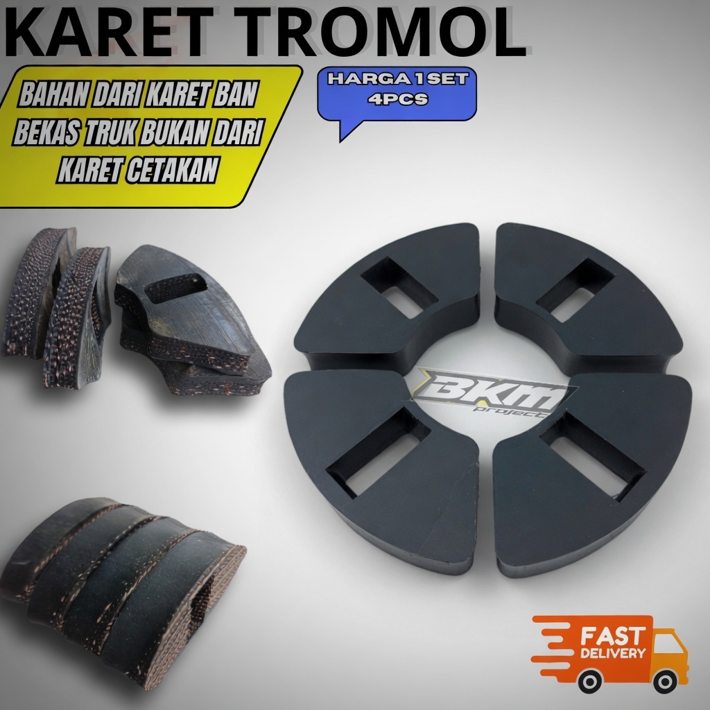Karet Tromol Jupiter Z, Mx, Vega, Rx king, Vixion – Terbuat dari Karet Bekas Ban Truk & Loader Super