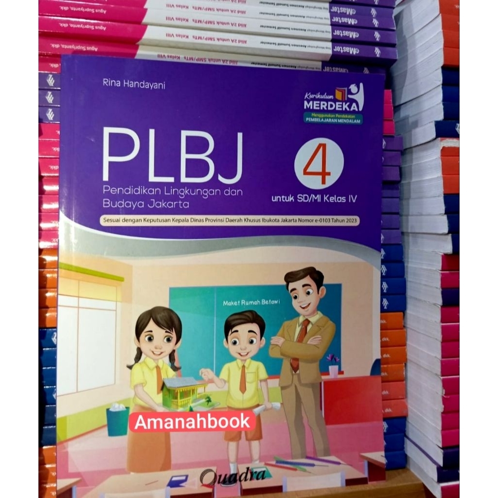 Buku PLBJ SD Kelas 4 Kurikulum Merdeka Quadra