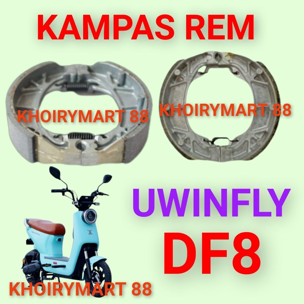 kampas rem uwinfly df8 kampas rem sepeda listrik uwinfly df8