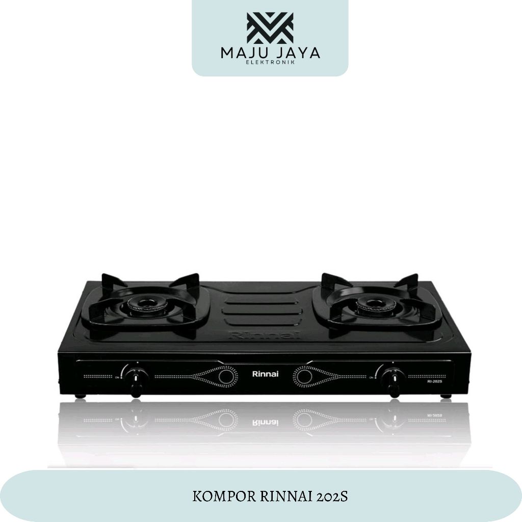 Rinnai Kompor Gas 2 Tungku RI202S Api Hemat RI 202 S RI-202S RI-202S