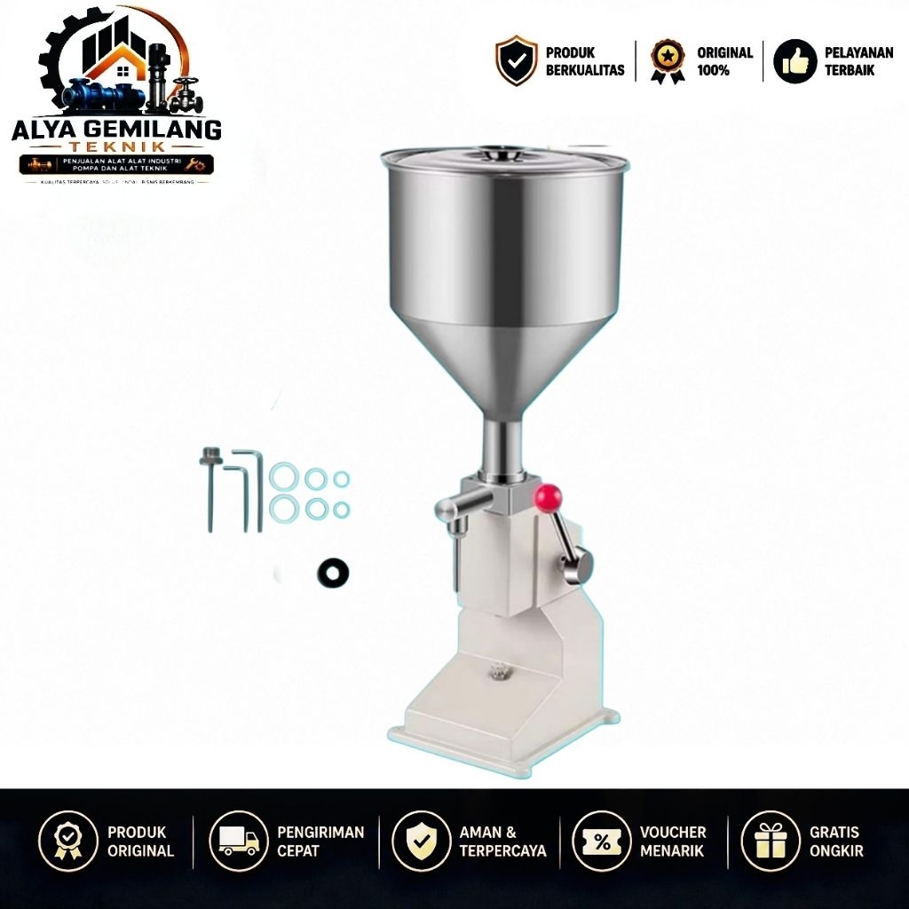 Mesin Filling Pasta Pneumatic / Mesin Pengisi Cairan A02 Heavypack