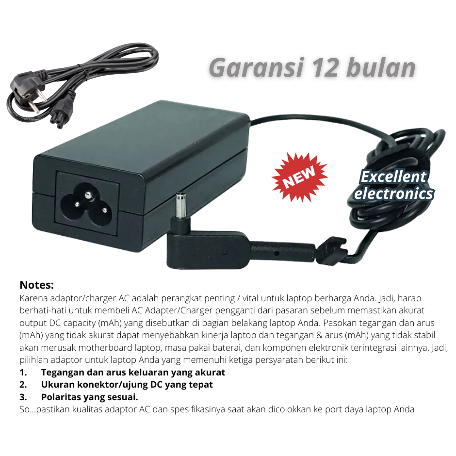 Charger Acer Aspire 3 A315-33, Charger Acer Aspire 3 A315-41, Charger Acer Aspire 3 A315-51, Charger
