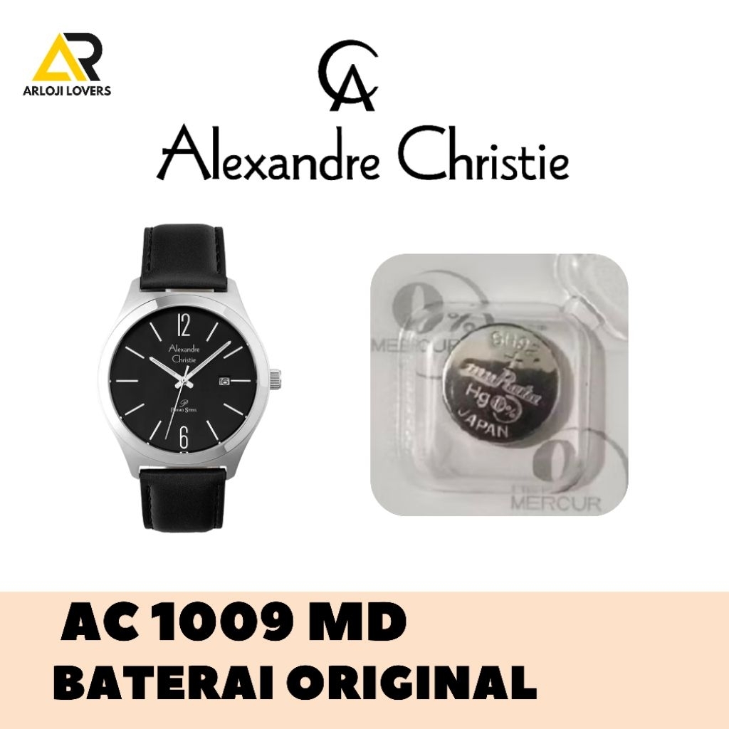 Baterai Jam Alexandre Christie AC1009MD Original