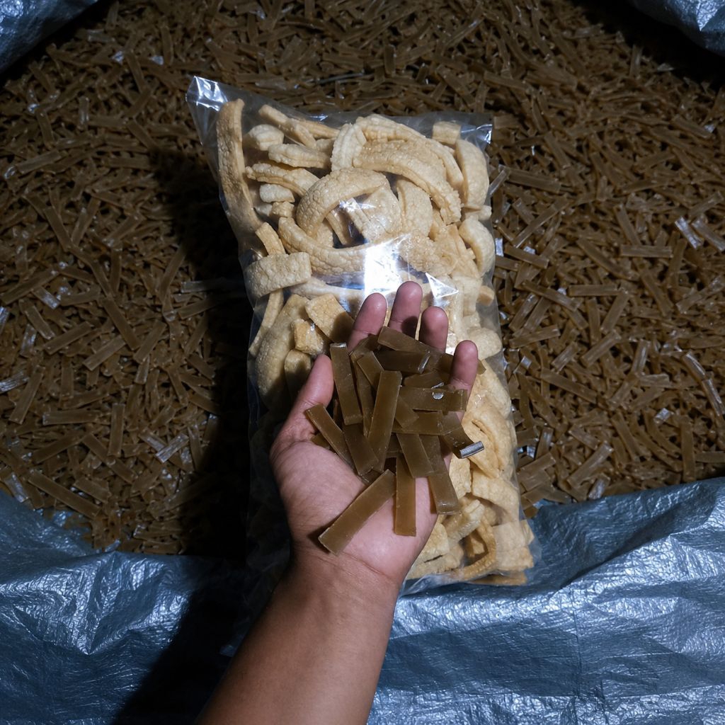 Krupuk mentah 1 bal (2,5 kg)