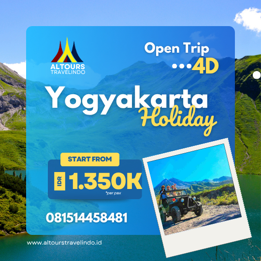 Open Trip Wisata JOGJA 3D - ALTOURS TRAVELINDO