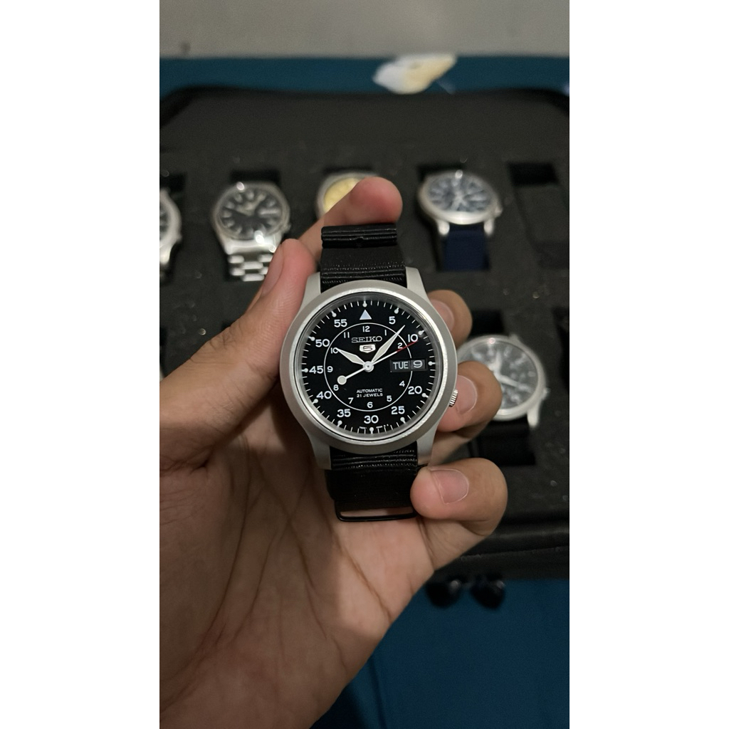SEIKO SNK809 MILITARY BLACK