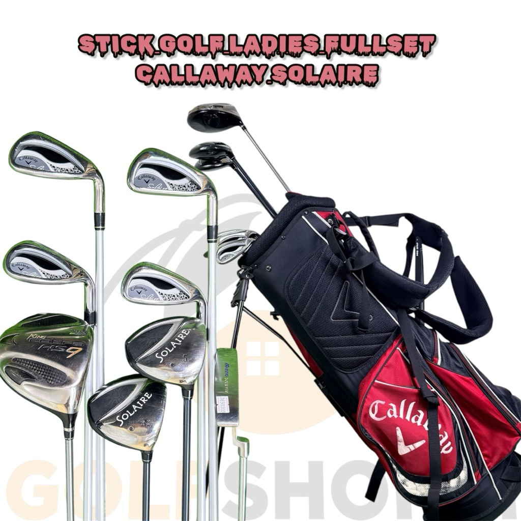 Stick Golf Ladies Callaway Solaire Shaft Graphite Flek Ladies Second Original Fullset Bag Golf