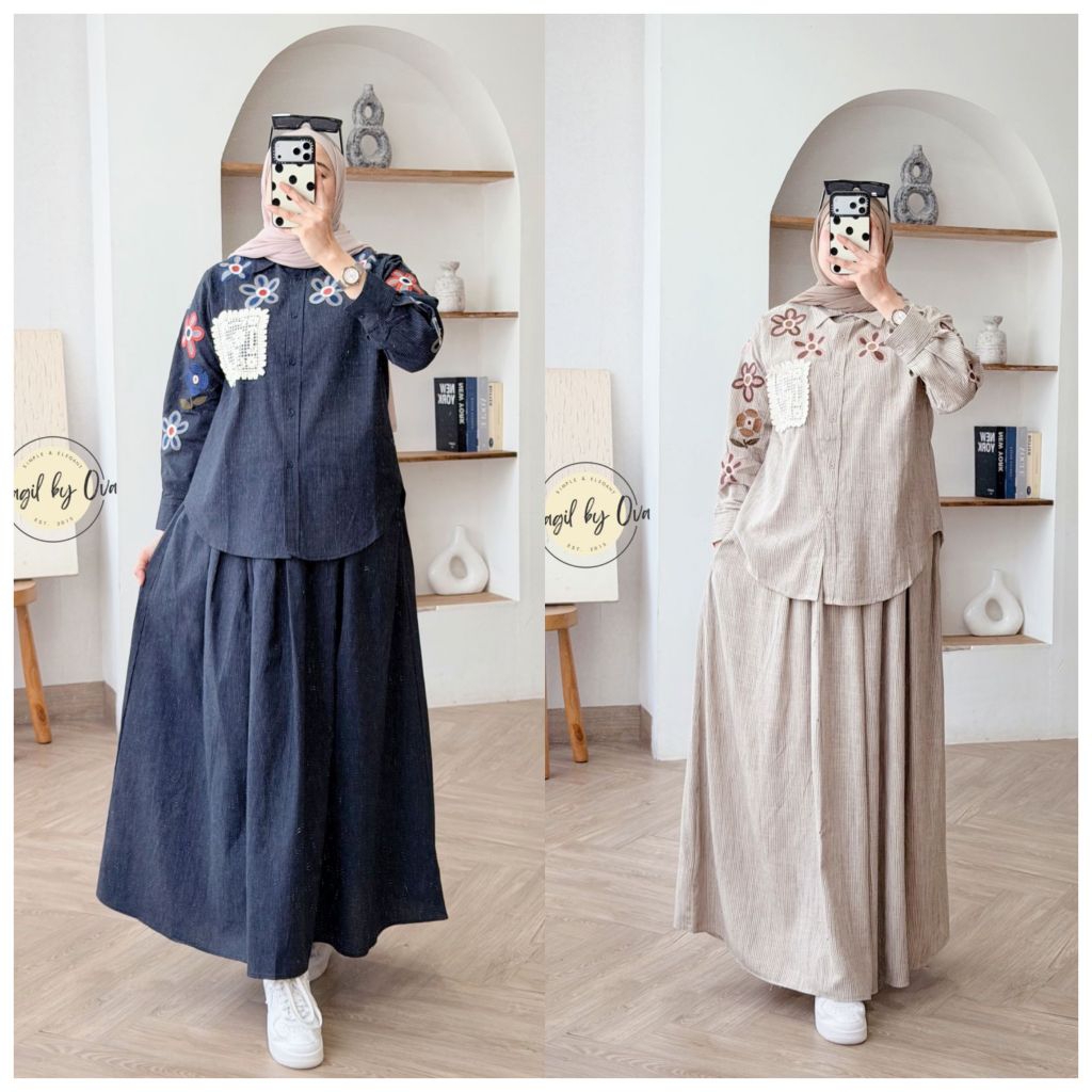 Stelan Terbaru Vanya 2 set Gagil by ova
